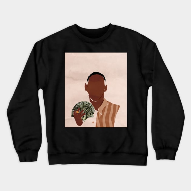 Rich Man Crewneck Sweatshirt by DomoINK